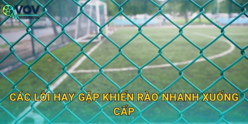 Các lỗi hay gặp khiến rào nhanh xuống cấp